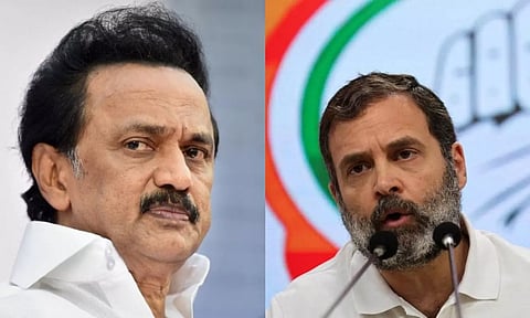 TN CM M K Stalin; Rahul Gandhi (File)