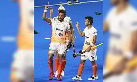 Captain Harmanpreet Singh scored the lone goal for India against Japan