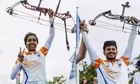 Aditi Swami and Ojas Deotale (PTI)