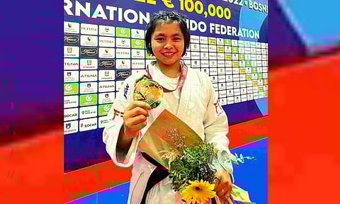 Indian judoka Linthoi Chanambam (Photo: IANS)
