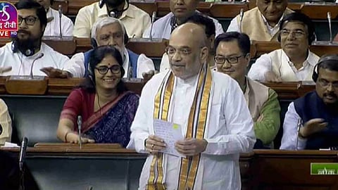 Union Minister Amit Shah (Photo/Sansad TV)