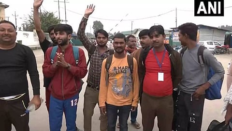 Visuals of the pilgrims from the spot (Photo/ANI)