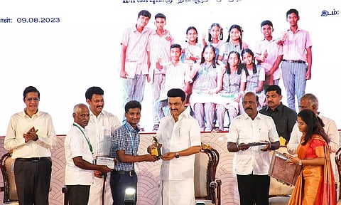 CM Stalin honours Tamil Nadu government school student