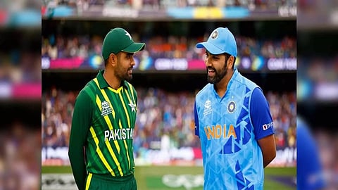 Babar Azam and Rohit Sharma (Photo/ICC)