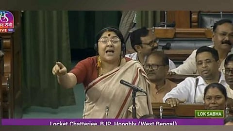 BJP MP Locket Chatterjee. (Photo/Sansad TV)