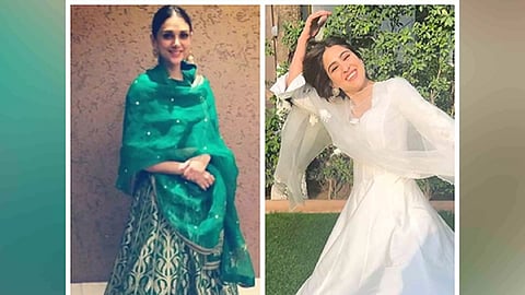 Celebrities in tricolour outfits (Photo: Instagram)
