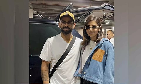 Virat Kohli with Anushka Sharma (Photo: ANI)