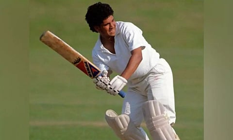A young Sachin Tendulkar in action (Image: IANS)