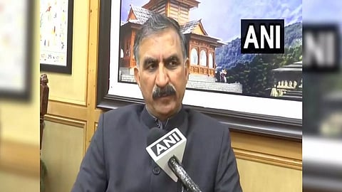 Himachal Pradesh Chief Minister Sukhvinder Singh Sukhu. (Photo/ANI)