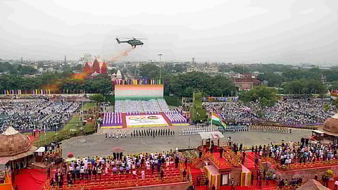 Independence Day celebrations at Red Fort (Image credits: PTI)