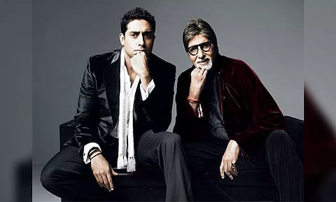 Abhishek Bachchan and Amitabh Bachchan (ANI)&nbsp;
