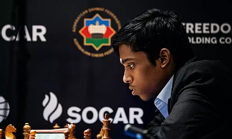 R Praggnanandhaa (X/@FIDE_chess)