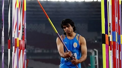 &nbsp;India's Olympic gold medallist javelin thrower Neeraj Chopra (IANS)