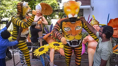 'Athachamayam' celebrations herald start of 10-day Onam festivities in Kerala (PTI)