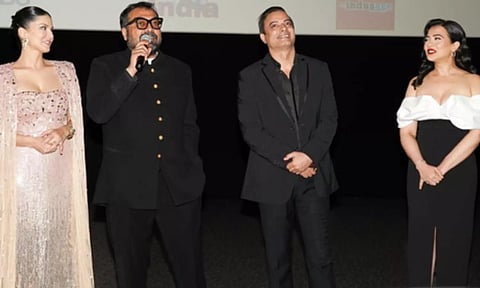 Sunny Leone, Anurag Kashyap, Rahul Bhat (Image: IANS)