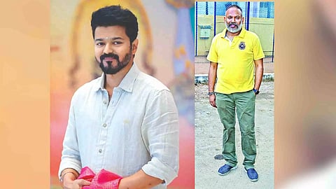 (L-R) Actor Vijay; Venkat Prabhu