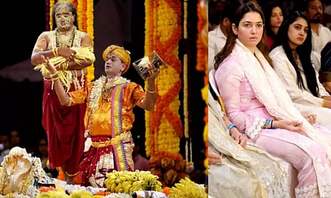 Tamannaah attend Naga Mandala Pooja (Image: IANS)