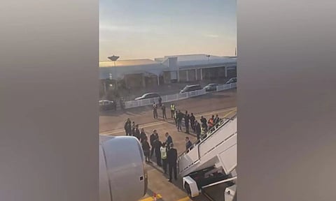 Russian Foreign Minister Sergey Lavrov lands in Johannesburg (Image: ANI)