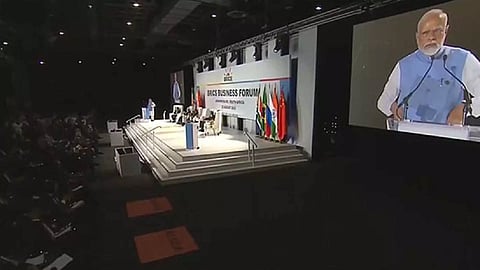 Prime Minister Narendra Modi at BRICS Business Forum in South Africa (Photo: ANI)
