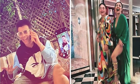 Karan Johar; Kareena Kapoor and Malaika Arora (ANI)