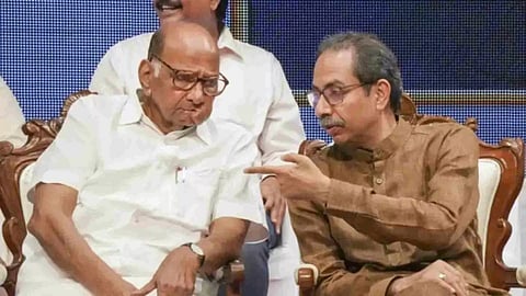 NCP chief Sharad Pawar and Shiv Sena (UBT) leader Uddhav Thackeray