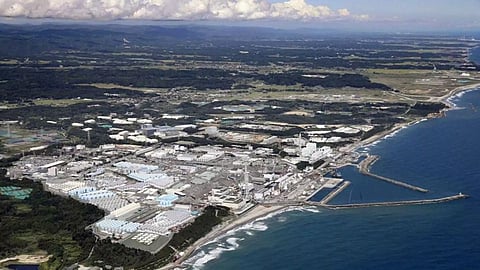 Aerial view of Fukushima Daiichi nuclear power plant in Fukushima, northern Japan (AP)