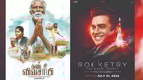 (L- R) Kadaisi Vivasayi; Rocketry: The Nambi Effect