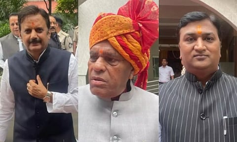 Rajendar Shukla, Gaurishankar Bisen and Rahul Lodhi (ANI)