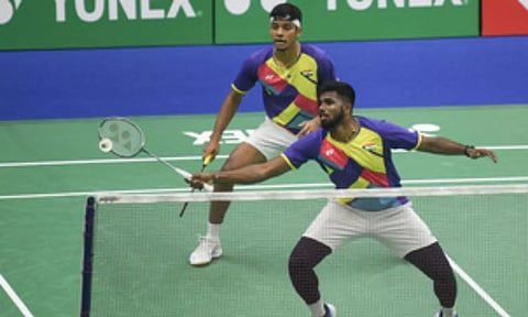 Indian shuttler Satwiksairaj Rankireddy, Chirag Shetty (Image: PTI)