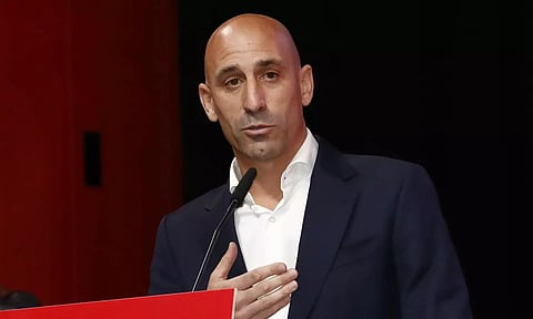 Spanish soccer federation president Luis Rubiales (AP)