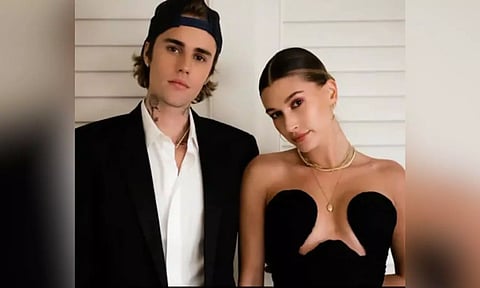 Justin Bieber with wife Hailey