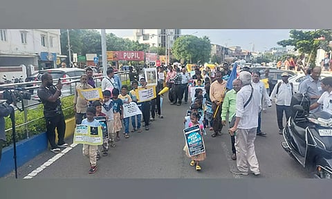 'India March for Science' rally in Chennai. (ANI)