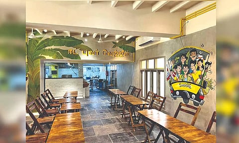 Interior wall arts at Kaylir Canteen