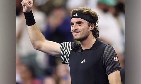 &nbsp;Greece player Stefanos Tsitsipas (photo: ANI)