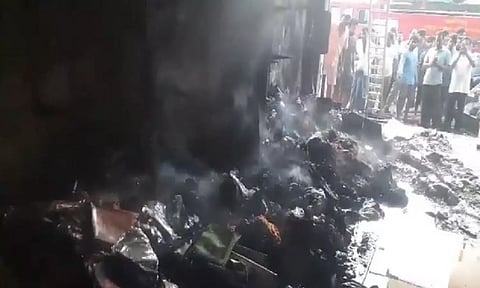 AP: Fire breaks out in Srikakulam shopping mall