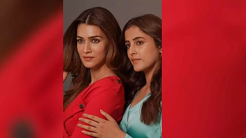 Actress Kriti Sanon with her sister Nupur Sanon (Photo/IANS)