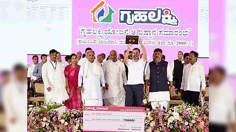 Karnataka CM Siddaramaiah, Mallikarjun Kharge, Congress leader Rahul Gandhi (Photo/X @Kharge)