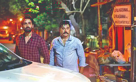 Amitash and Sarathkumar in Paramporul