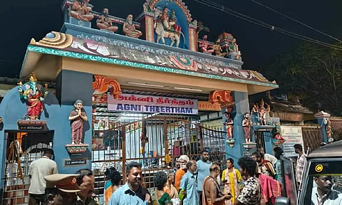 Agni Teertham which was sealed by HR&amp;CE officials