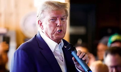 Republican presidential candidate and former US President Donald Trump. (AP)