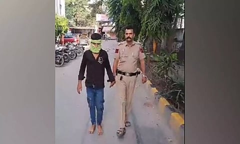 Police with the accused (ANI)