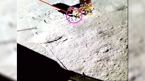 Chandrayaan-3: Rover reconfirms presence of sulphur on lunar south pole (Image: ISRO)