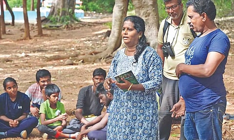 Devi during a heritage tour