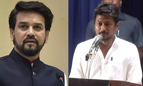 Anurag Thakur; Udhayanidhi Stalin (File)