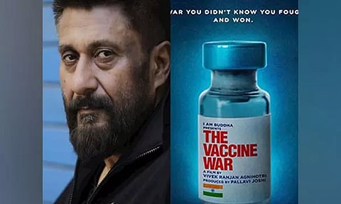 Vivek Ranjan Agnihotri, The Vaccine War poster (Photo: ANI)