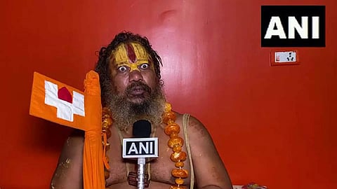 Ayodhya Seer Paramhans Acharya speaking to ANI (Photo/ANI)