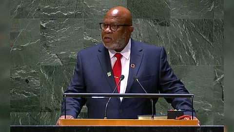 General Assembly President Dennis Francis (Photo/IANS)