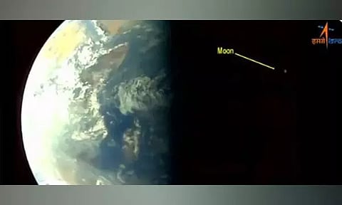 Aditya-L1 takes a selfie, images of Earth and Moon (Photo: ISRO)