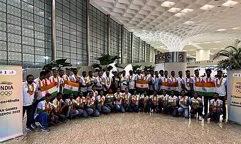 First batch of Indian athletes leaving for Hangzhou Asian Games (X/@SAImedia)