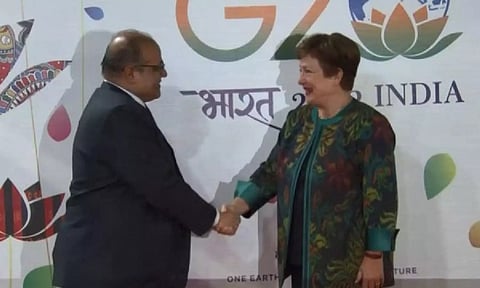 Kristalina Georgieva, the Managing Director and Chairman of the International Monetary Fund (IMF) (Photo:ANI)